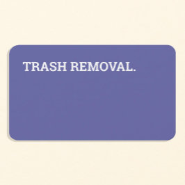 Carte de visite 2022 du recyclage des ordures de r