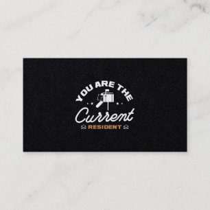 Carte De Visite 30.You Are The Current Resident