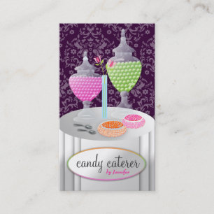 Carte De Visite 311-Candy pourpre foncé du traiteur  