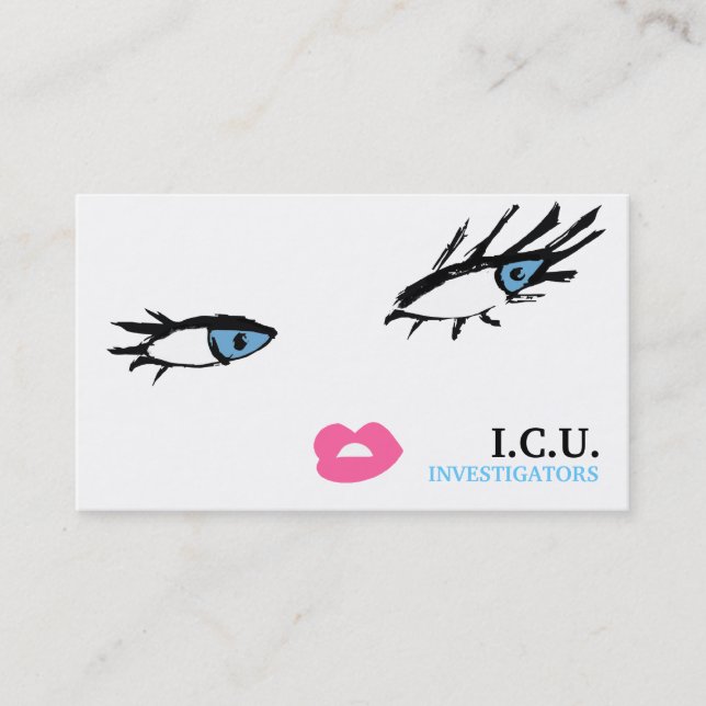 Carte De Visite 311 détectives privés bleus (Devant)