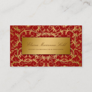 Carte De Visite 311-Golden devinent le rouge de merise