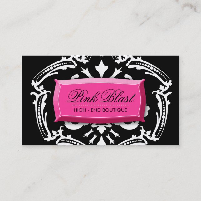 Carte De Visite 311 rose rose de la damassé | Hott de souffle (Devant)