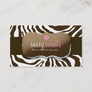 Carte De Visite 311 Sassy Sweets Zebra