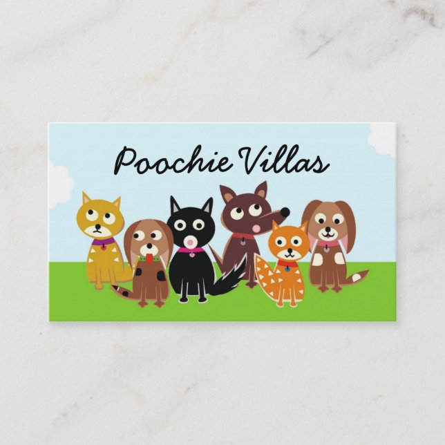 Carte De Visite 311 villas de Poochie (Devant)