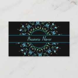 Carte de visite 3 de mandala de perle de turquoise