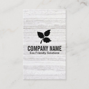 Carte De Visite 3 feuilles   Eco Friendly 2 / Texture