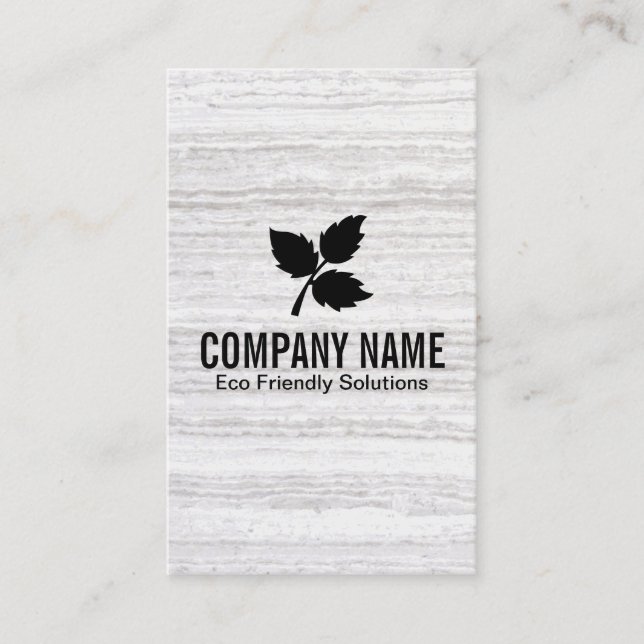 Carte De Visite 3 feuilles | Eco Friendly 2 / Texture (Devant)
