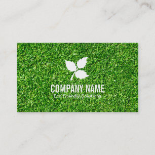 Carte De Visite 3 feuilles   Eco L'herbe conviviale