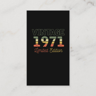 Carte De Visite 50e anniversaire en 1971