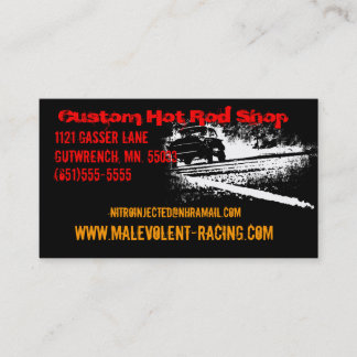 Carte De Visite 55 Chevy Gasser Burnout