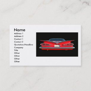 Carte De Visite 59 CHEVY, nom, adresse 1, adresse 2, contact 1…