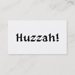 Carte De Visite 8 Bits Huzzah !