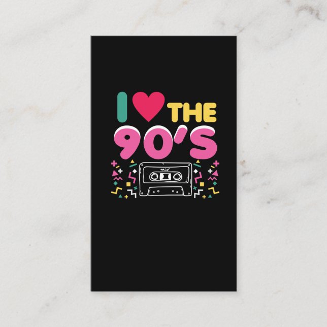 Carte De Visite 90er amour de l'équipement I les années 90 rétro (Devant)