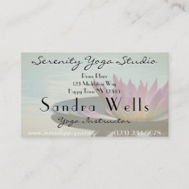 Carte de visite à fleurs de Lotus