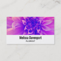 Carte de visite à fleurs rose macro