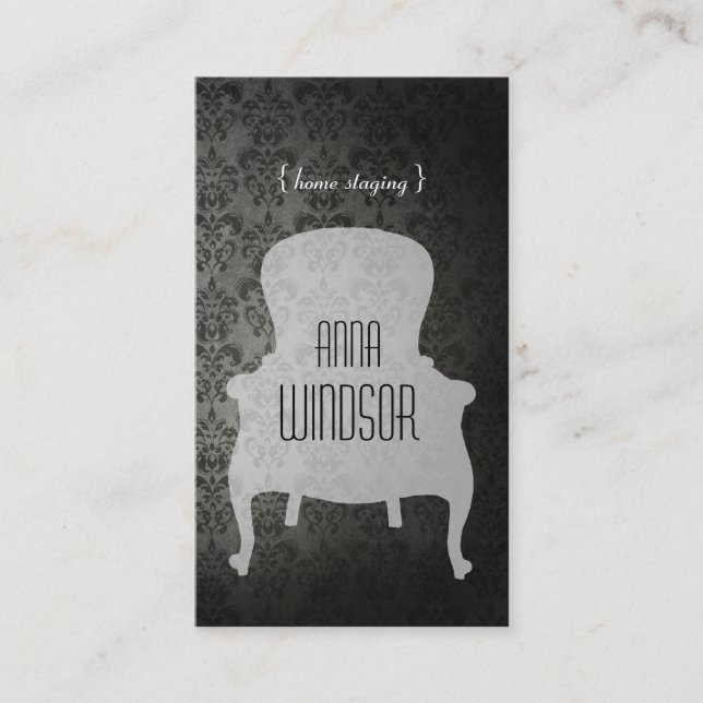 Carte de visite à la maison chic minable (Devant)