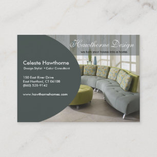 Carte de visite à la mode de profil d'Ovale