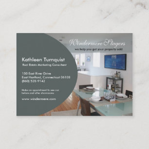 Carte de visite à la mode de profil d'Ovale