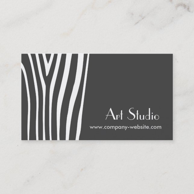 Carte de visite à la mode de studio d'art (Devant)