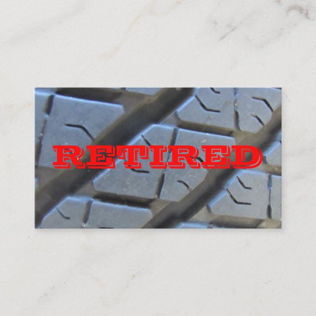 Carte de visite à la retraite parfait (Devant)