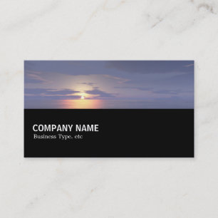 Carte De Visite À mi-chemin - lever/coucher du soleil