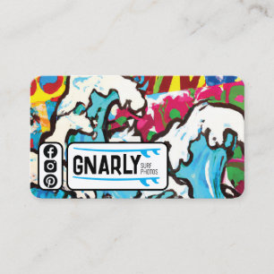 Carte de visite à thème surf