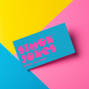 Carte de visite à typographie moderne fantaisiste
