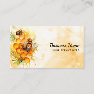 Carte De Visite Abeille Apiariste Abee Farm Abeilles de miel