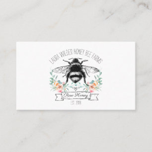 Carte De Visite Abeille apicole de miel de Whimsical