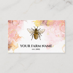 Carte De Visite Abeille apiculteur Apiariste abeilles Honeycomb Bu