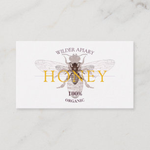Carte De Visite Abeille apiculteur apiculture Apiary miel or