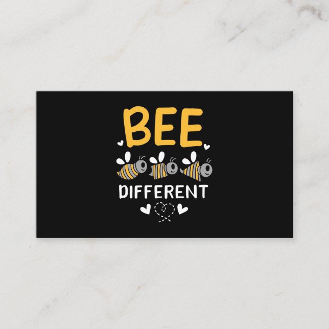 Carte De Visite Abeille différente (Devant)