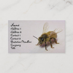 Carte De Visite abeille miel