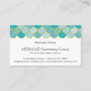 Carte De Visite ♥ Abeille * Plage de natation MERMAID* Balances de