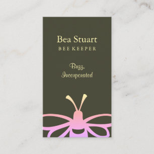 Carte de visite abeille Rainbow