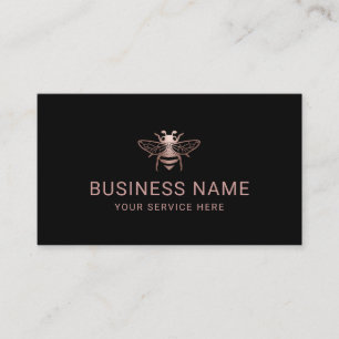 Carte De Visite Abetaf Miel frais Apiary Modern Rose Gold