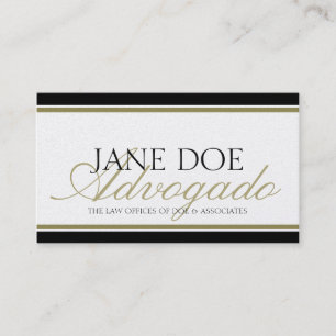 Carte De Visite Abogado Advogado