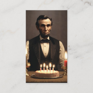 Carte De Visite abraham lincolns anniversaire