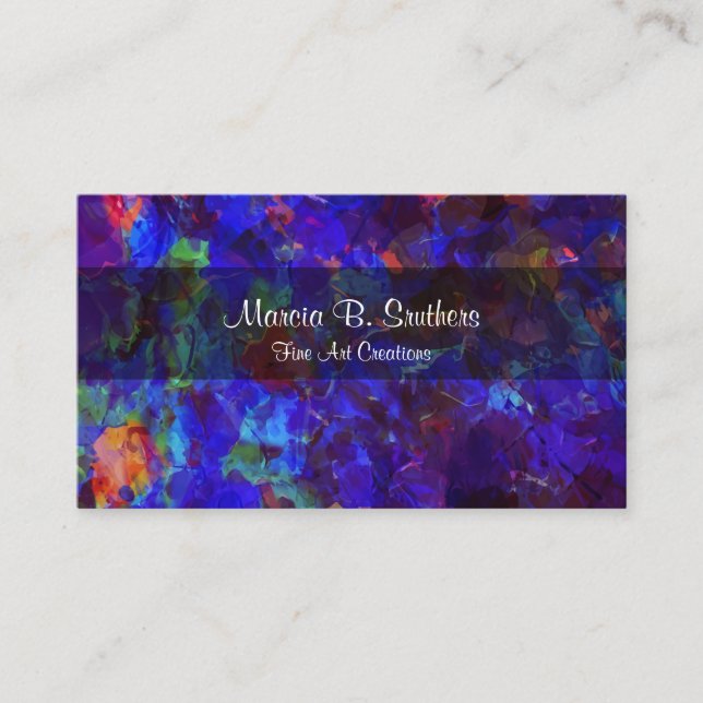 Carte De Visite Abrégé sur Businesscards galerie d'art (Devant)