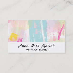Carte De Visite Abrégé sur en pastel moderne jaune de rose de