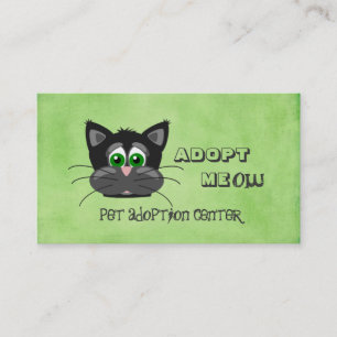 Carte De Visite Abri du centre d'adoption pour animaux de compagni
