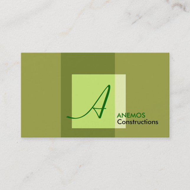 Carte De Visite abstrait (Devant)
