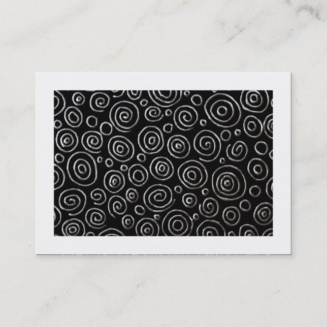 Carte De Visite Abstrait 181112 - Métal Exotique (Bordé) (Devant)