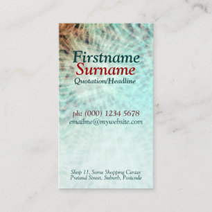 Carte de visite Abstrait Aqua Earth