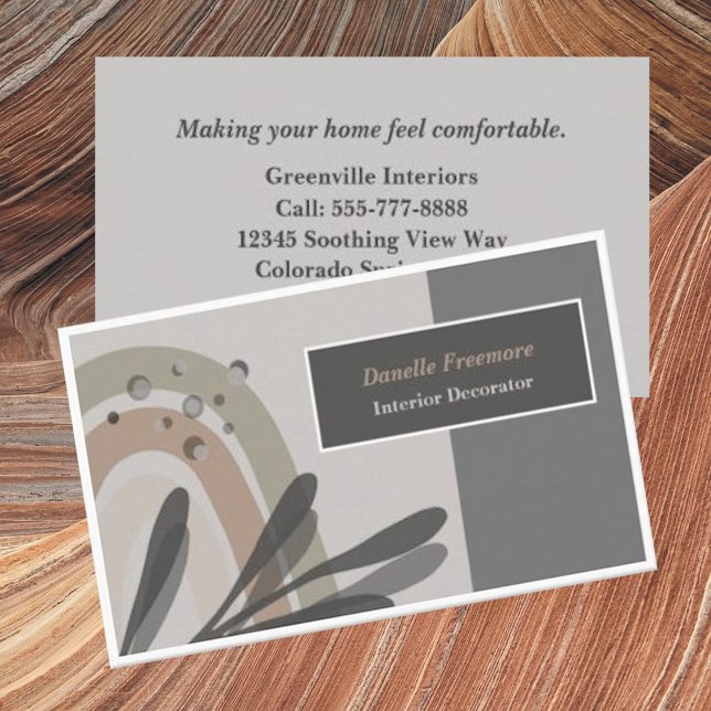 Carte de visite Abstrait au thème nature paisible (Créateur téléchargé)