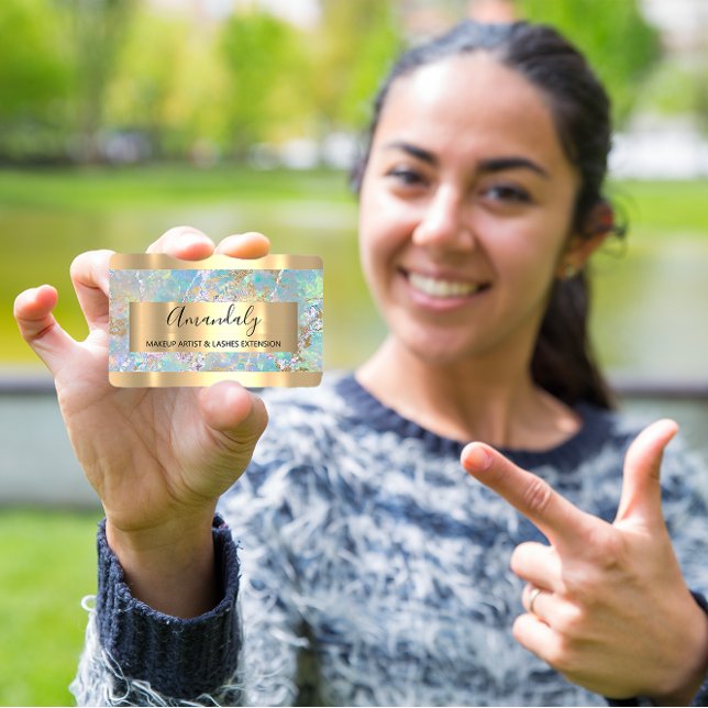 Carte De Visite Abstrait cadre en cuivre de marbre doré (CHANNEL NAME YOU TUBER LOGO QR CODE Black White Business Card)