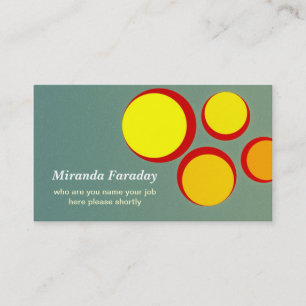 carte de visite abstrait de conception