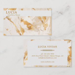 Carte de visite Abstrait de luxe Golden