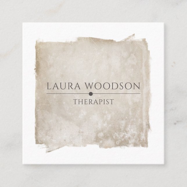 Carte de visite Abstrait du thérapeute de brosse (Devant)