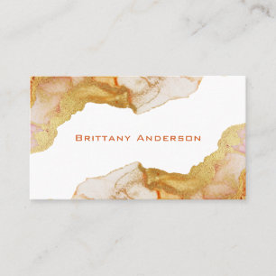 Carte de visite Abstrait Golden Amber